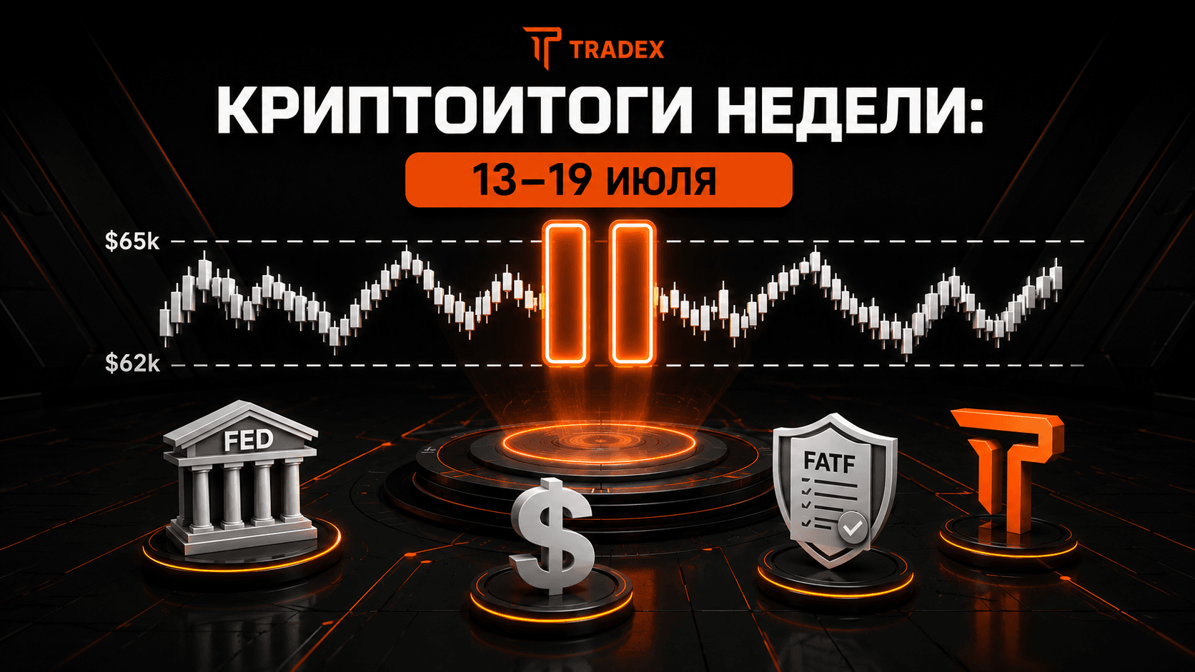 Крипторынок на паузе: почему Биткоин замер в диапазоне $62 000–$65 000 и чего ждать дальше